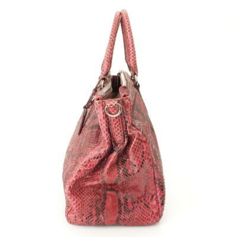 Prada Python Tote Bag Amarena Red - image 2